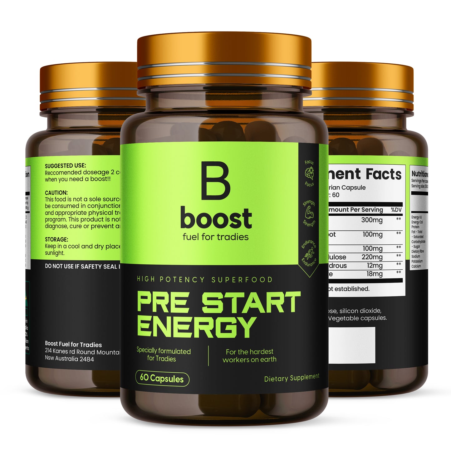 Pre-Start Energy Capsules